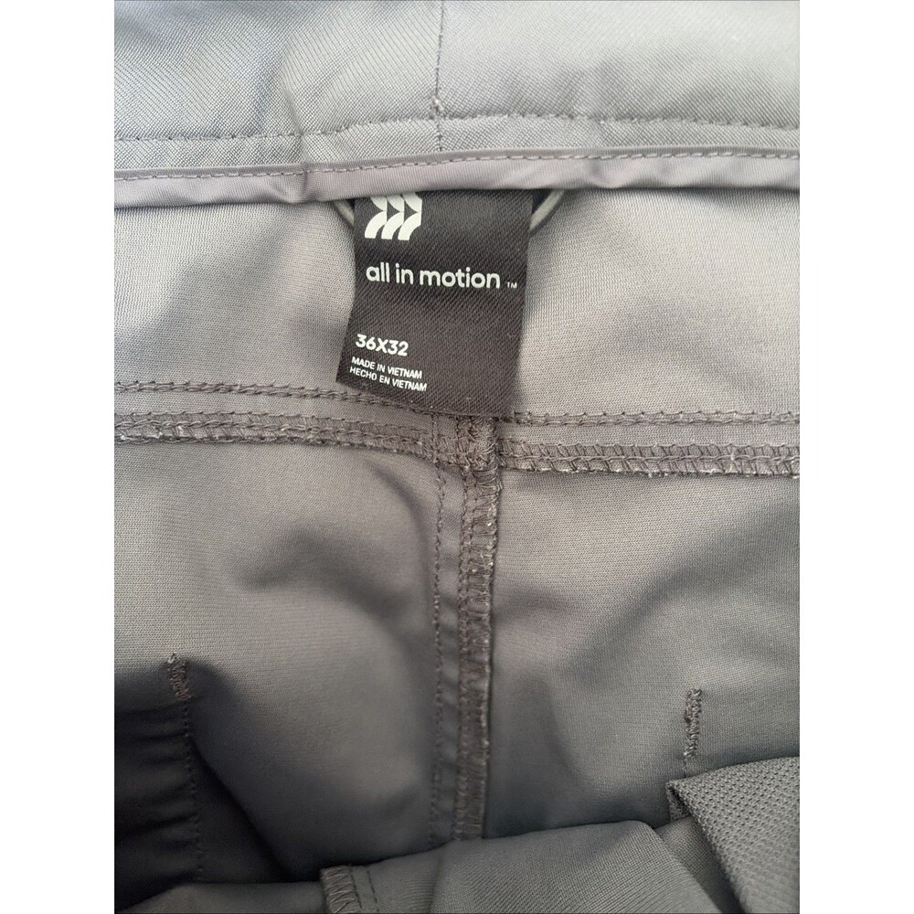 All In Motion Mens Golf Pants 36x32 Gray Moisture-Wicking Quick-Dry UPF 50 - Picture 3 of 3